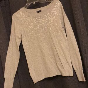 Sweater with silver gems by EXPRESS